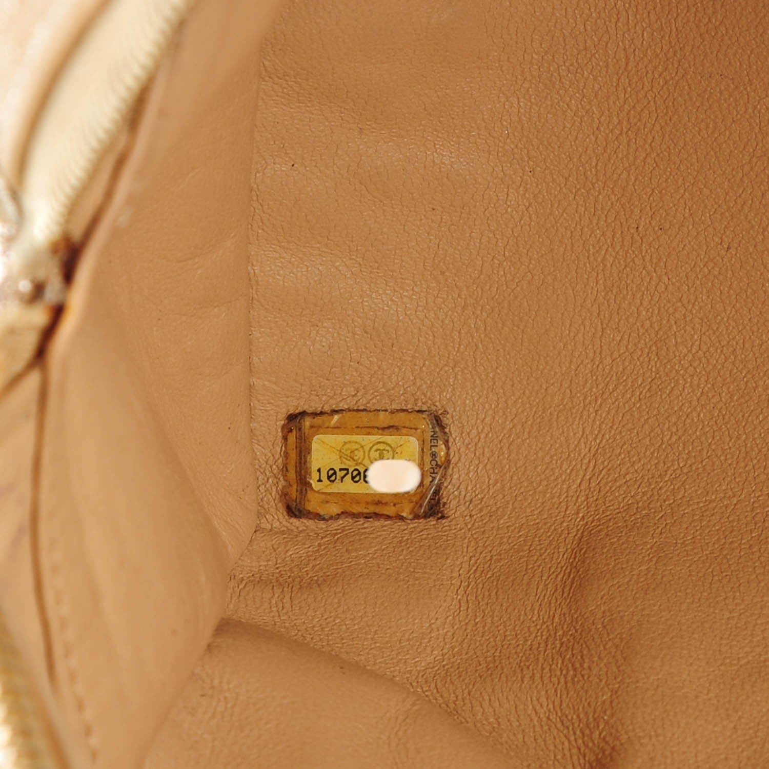 Chanel Metallic Goatskin Medium Luxe Ligne Bowler Tote Gold 8 of 8