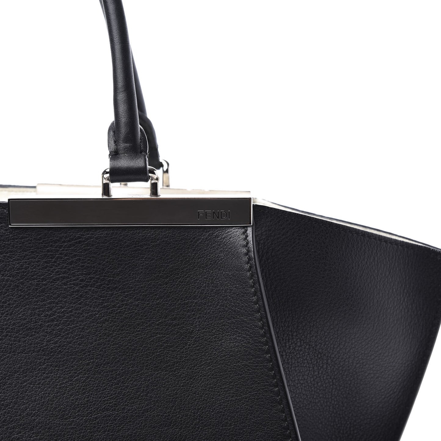 Vitello Dolce Shiny Nappa Petite 3Jours Tote Black