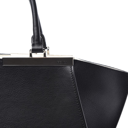 Fendi Vitello Dolce Shiny Nappa Petite 3Jours Tote Black 13 of 13