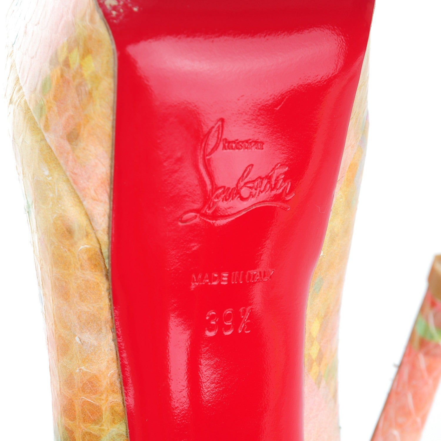 Christian Louboutin Python Pixel Troca 140 Pumps 39.5 Multicolor 6 of 9