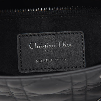 Christian Dior Ultra Matte Calfskin Cannage Mini Lady Dior Black 6 of 9