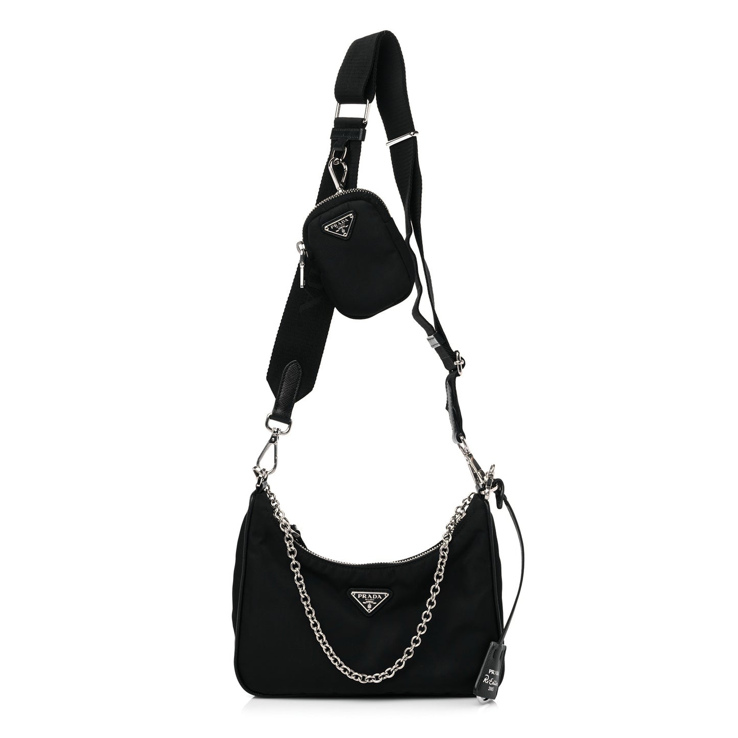 Nylon Re-Edition 2005 Shoulder Bag Black