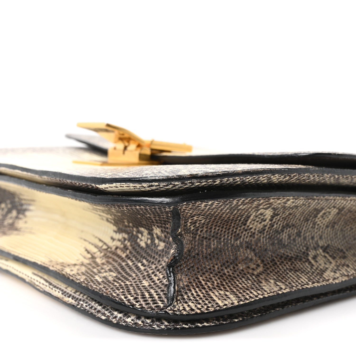 Celine Lizard Medium Classic Box Flap Bag Natural 9 of 9