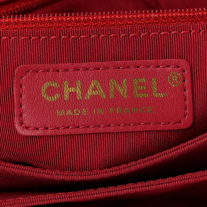 Chanel Patent Goatskin Quilted Small 3 Pocket Accordion Flap Red 6 of 10