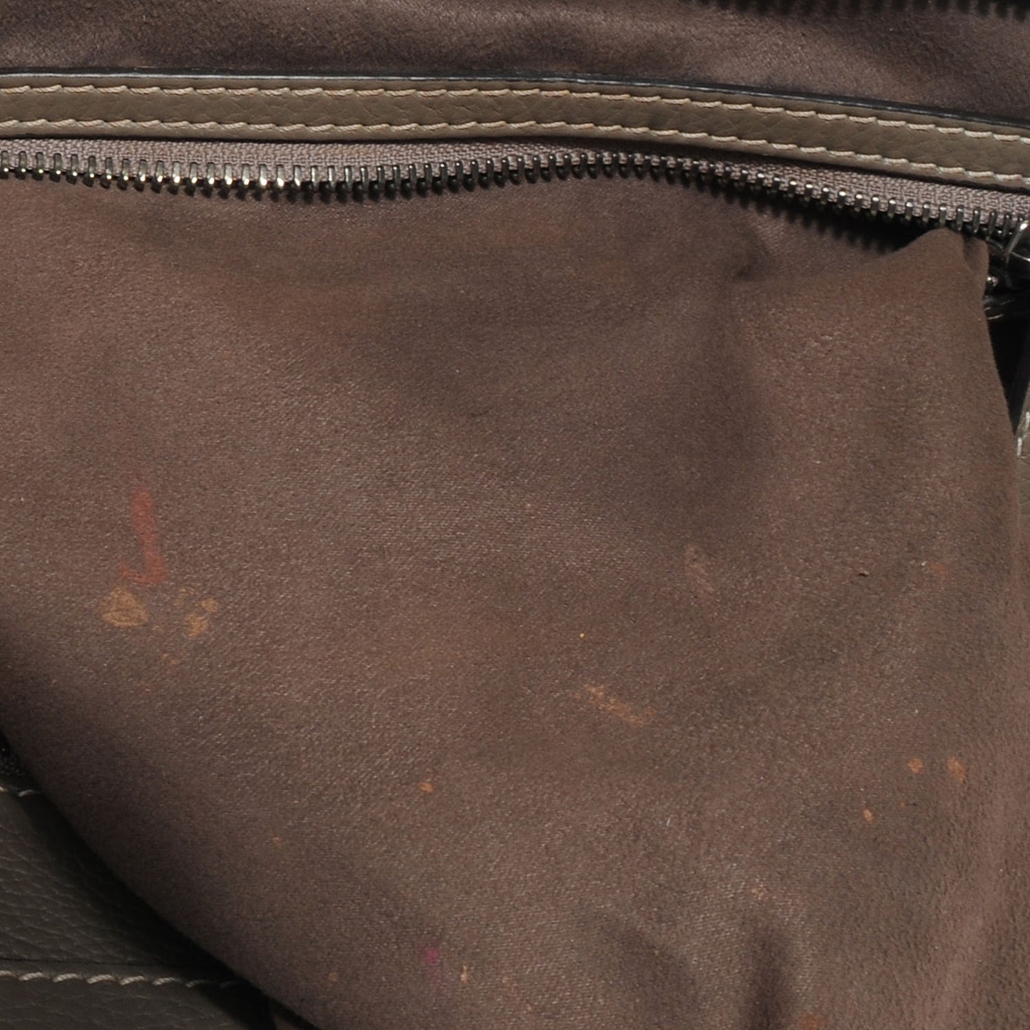 Drummed Calfskin Mini Luggage Bag Souris