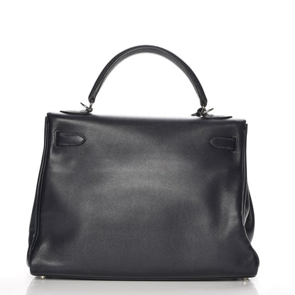 Hermes Swift Kelly Retourne 32 Indigo 5 of 33