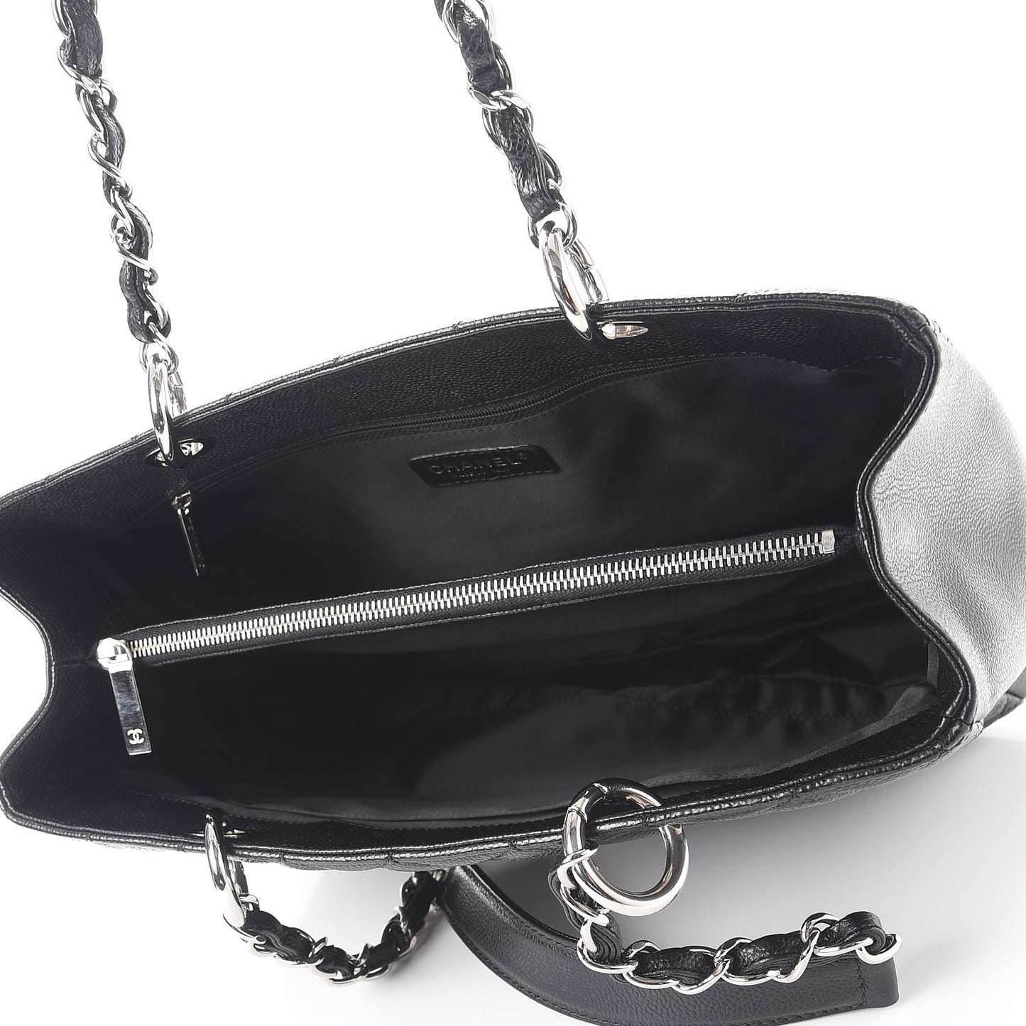 Caviar Quilted Grand Shopping Tote GST Black