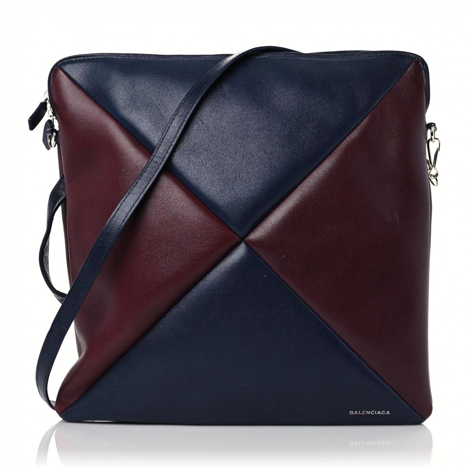 Balenciaga Agneau S Cushion Square AJ Crossbody Dark Night Red 1 of 20
