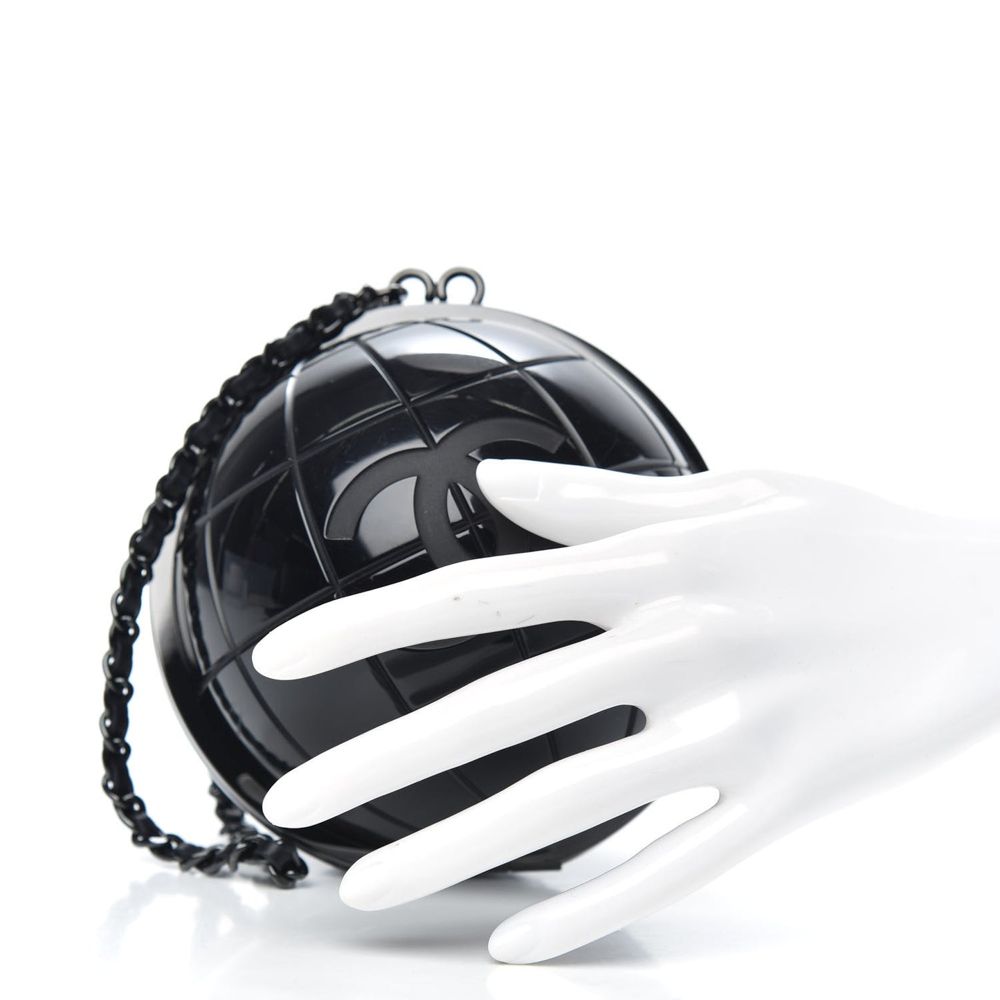 Plexiglass Around The World Clutch Black