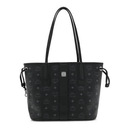 MCM Visetos Small Liz Reversible Shopper Tote Black 3 of 15