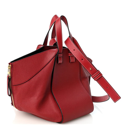 Loewe Grained Calfskin Small Hammock Shoulder Bag Raspberry 3 of 10