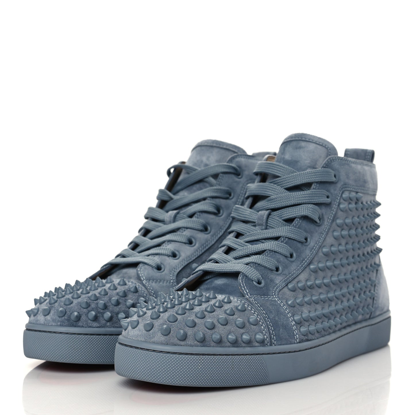 Veau Velours Mens Louis Spikes Flat Sneakers 45 Squale