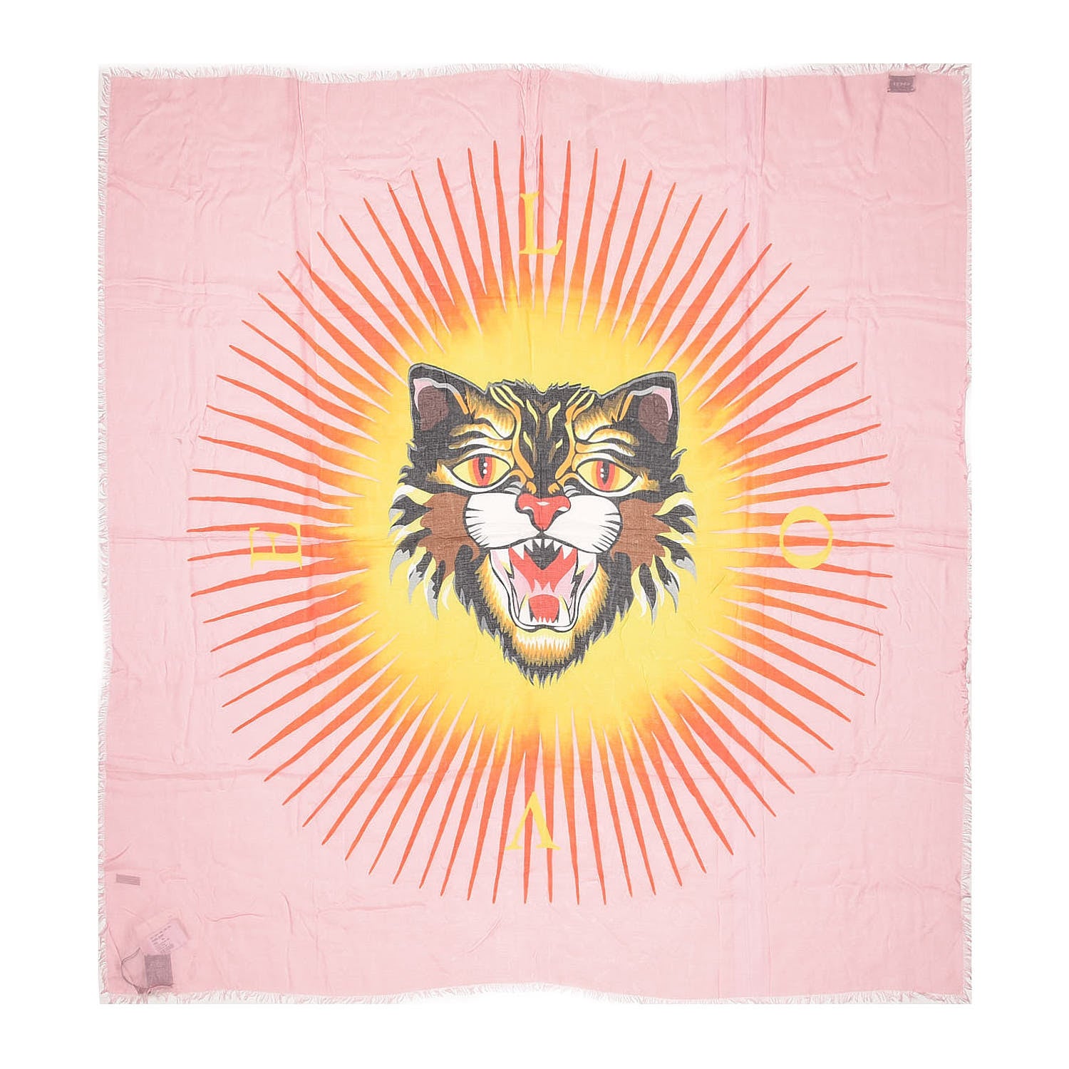 Gucci Modal Silk Black Sun Shawl Roseate Grey 1 of 5