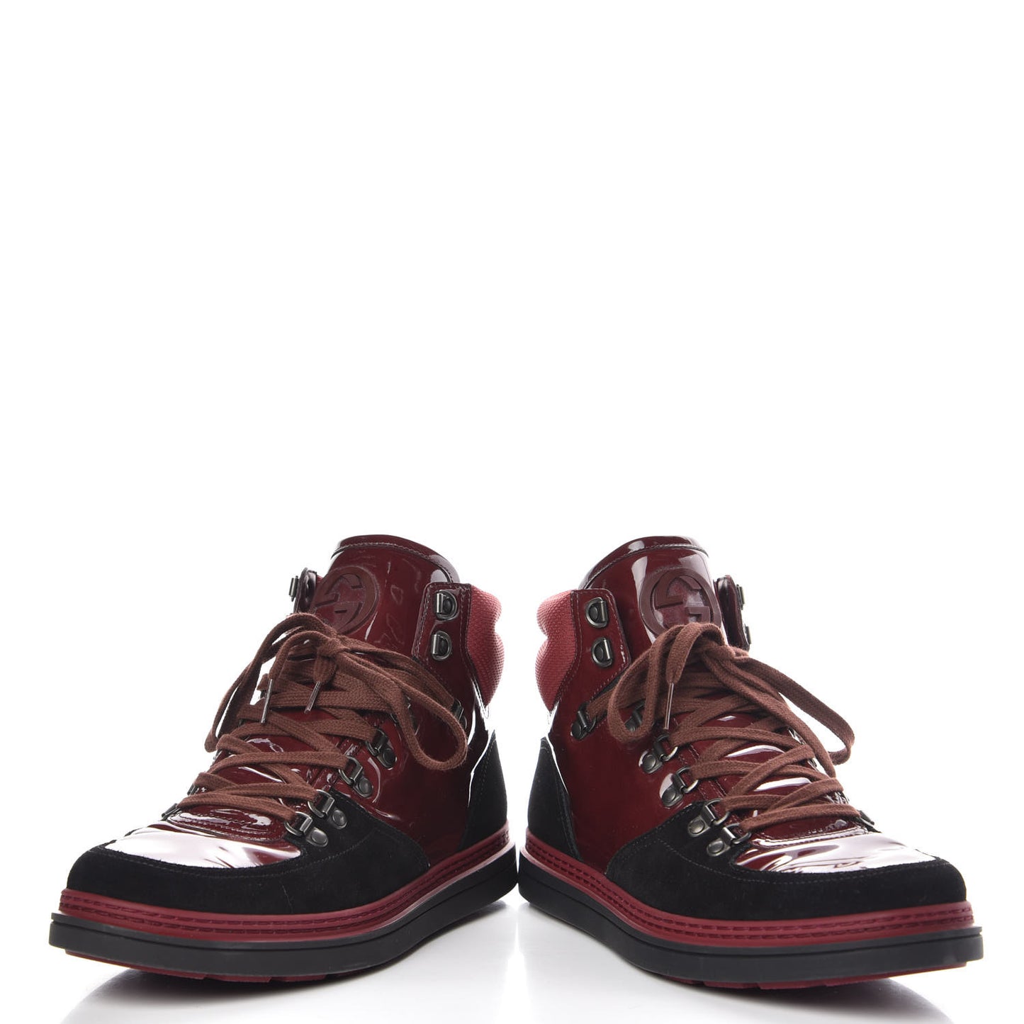 Patent Suede Mens Softy Tek High Top Sneakers 8 Black Charcoal Jupiter