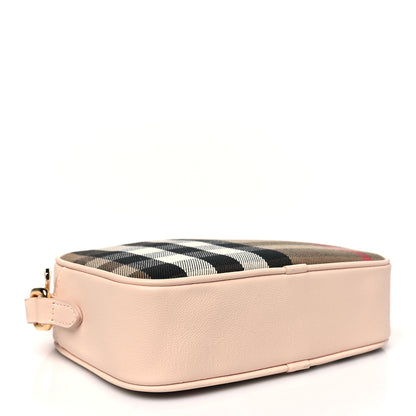 Burberry Calfskin House Check Small Camera Bag Pale Cameo 4 of 9