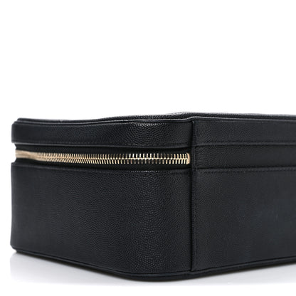 Chanel Caviar Quilted Large CC Filigree Vanity Case Black 10 of 12