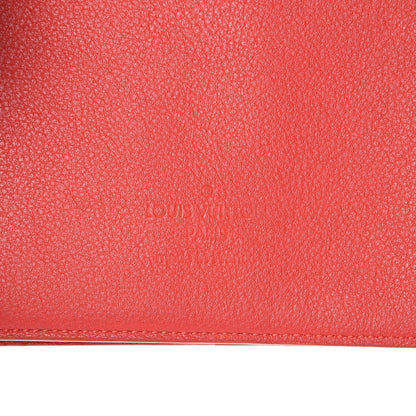 Louis Vuitton Calfskin Notebook Cover MM Rouge Orange 6 of 7