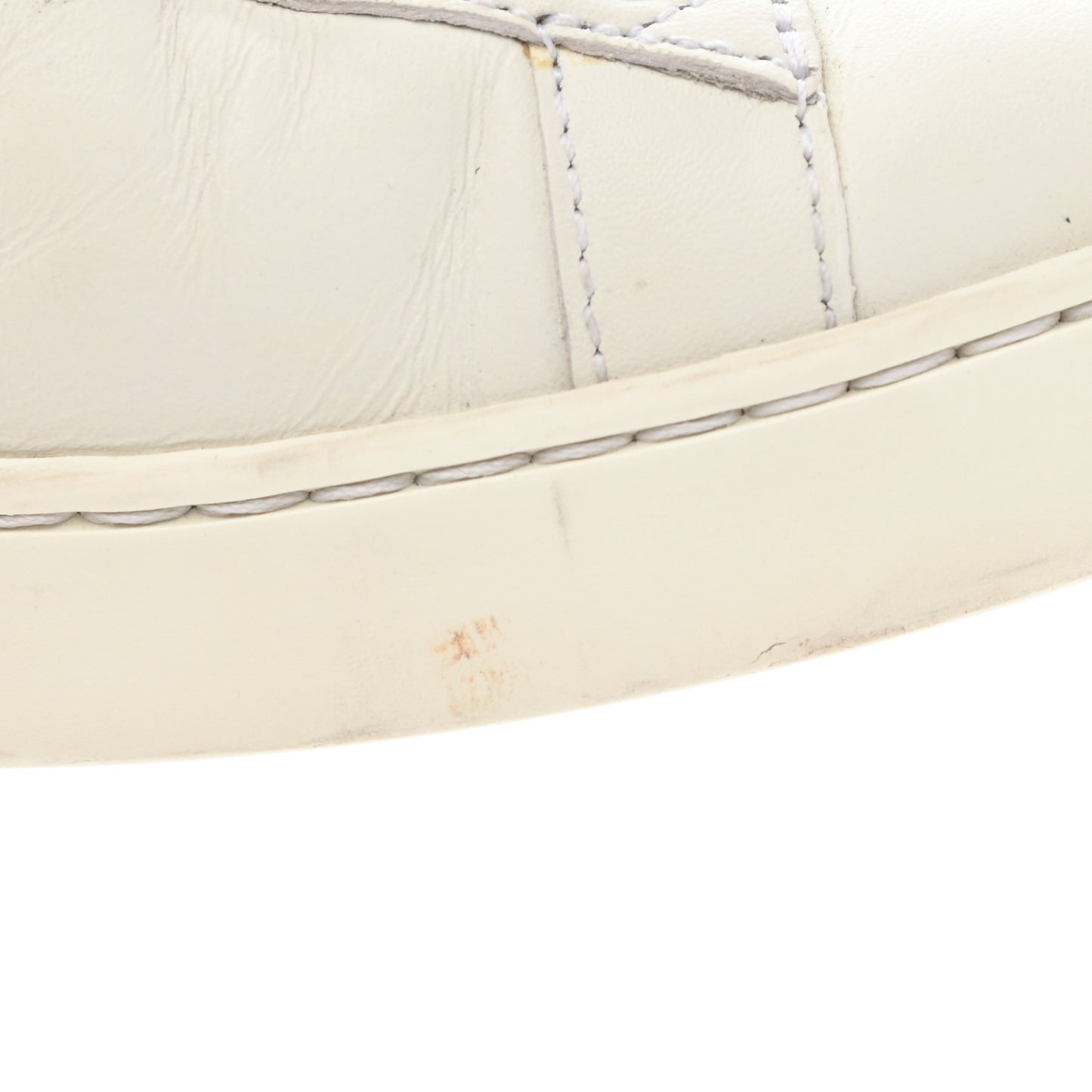 Calfskin Web Bee Embroidered Womens Ace Sneakers 38 White Green
