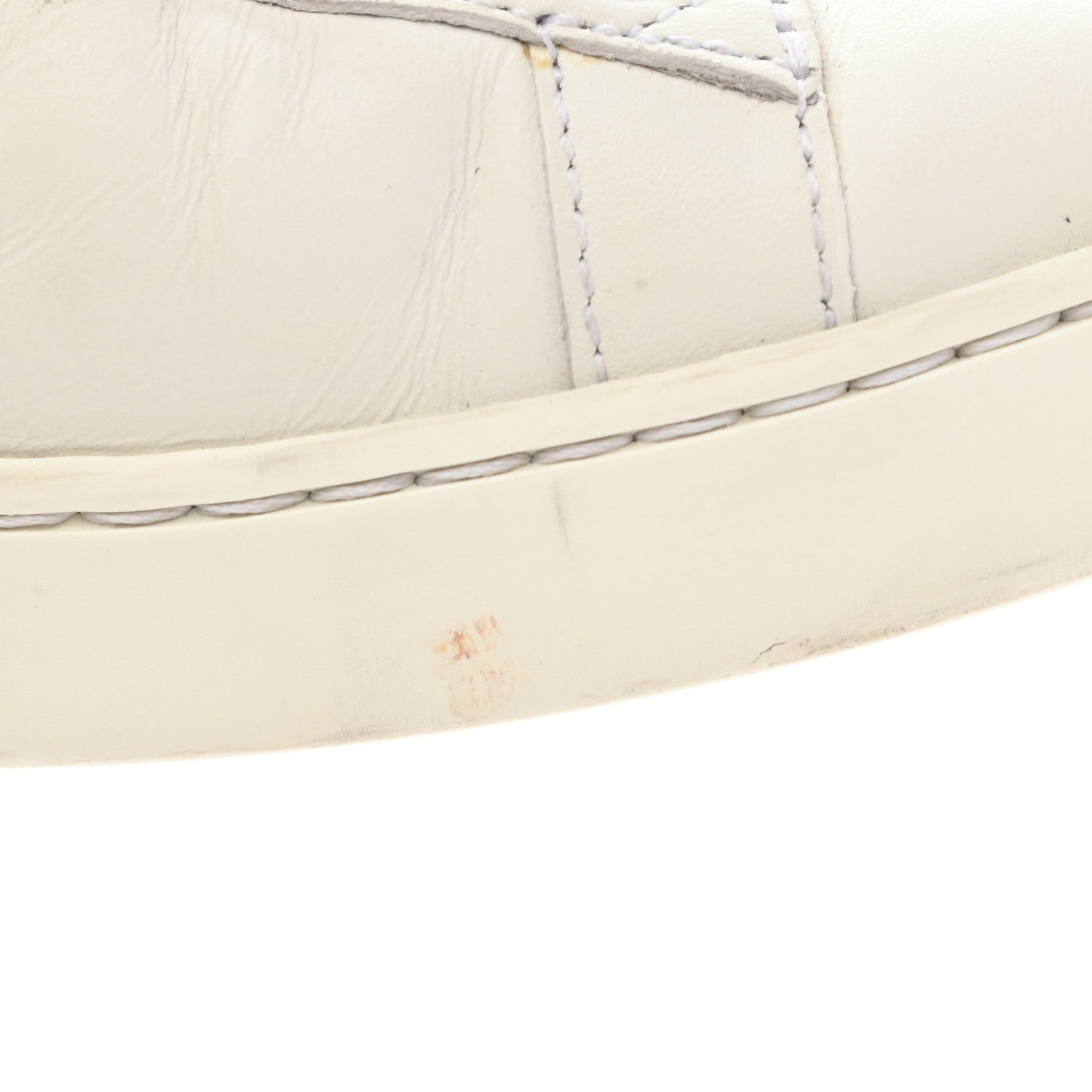 Gucci Calfskin Web Bee Embroidered Womens Ace Sneakers 38 White Green 11 of 18
