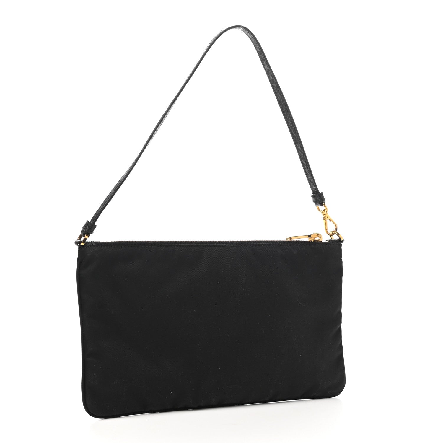 Prada Tessuto Nylon Pochette Bag Black 3 of 7