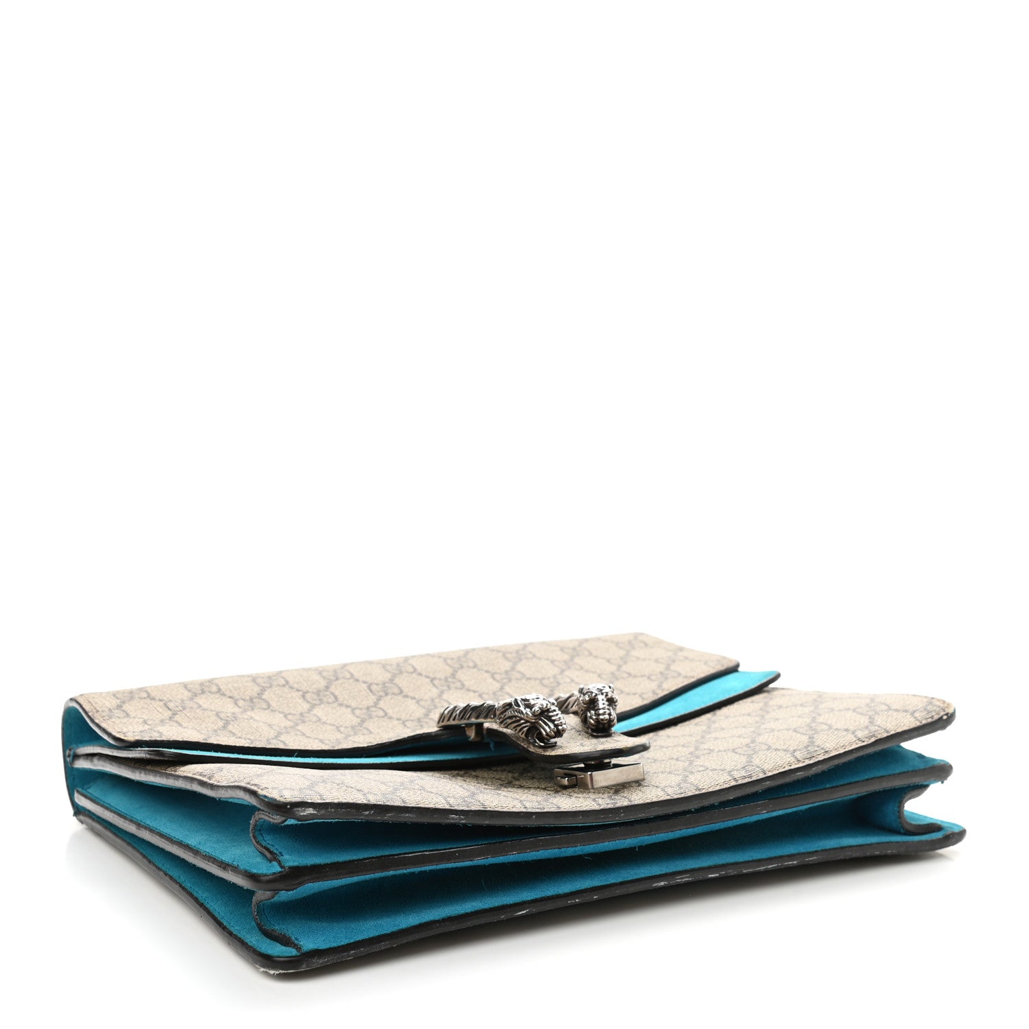 Gucci GG Supreme Monogram Medium Dionysus Shoulder Bag Blue 4 of 14