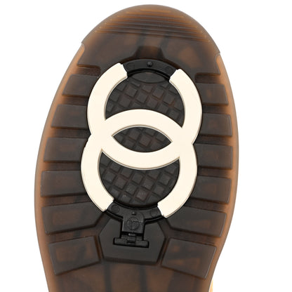 Chanel Suede Lace Up Snow Boots 36.5 Brown 9 of 9