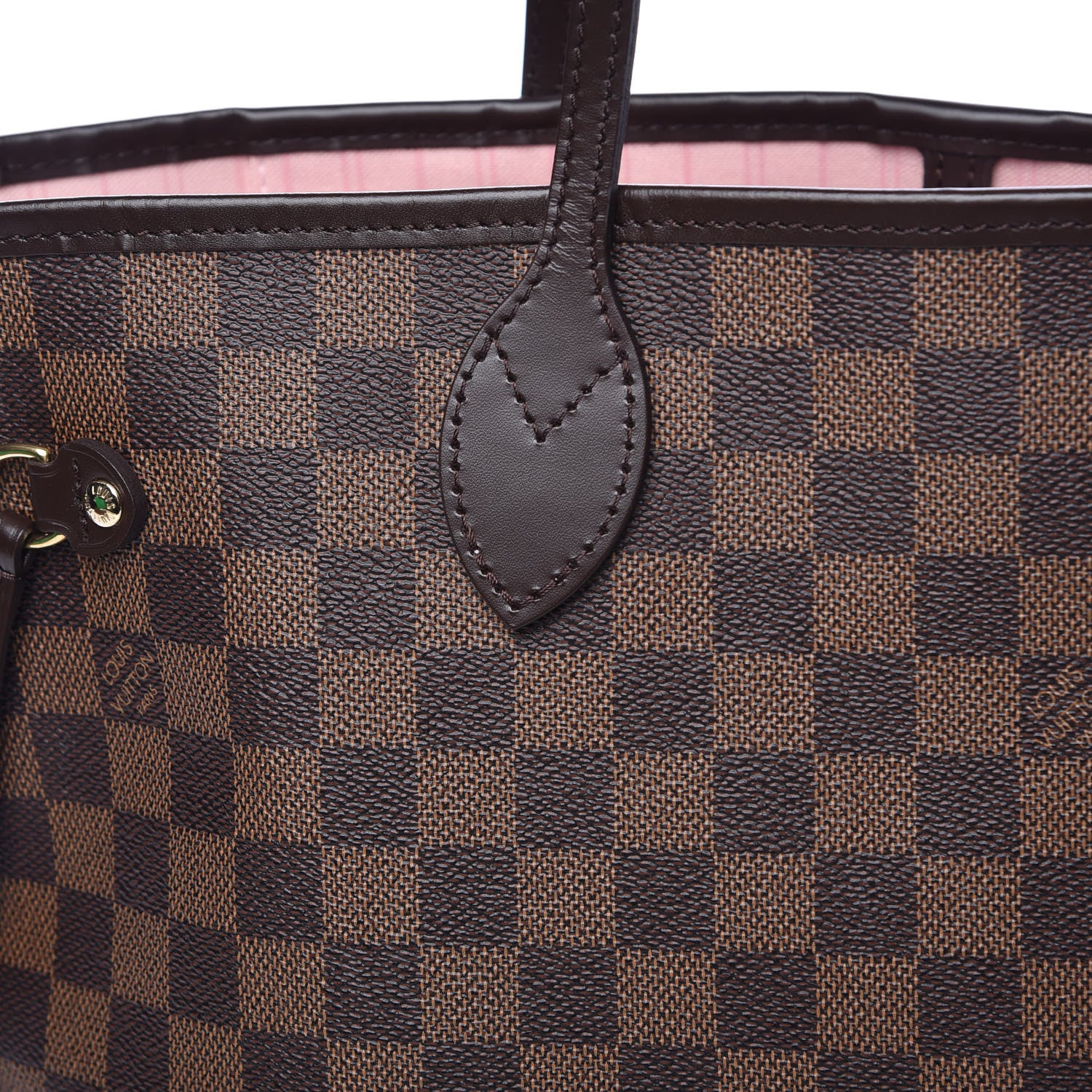 Louis Vuitton Damier Ebene Neo Neverfull MM Rose Ballerine 15 of 15