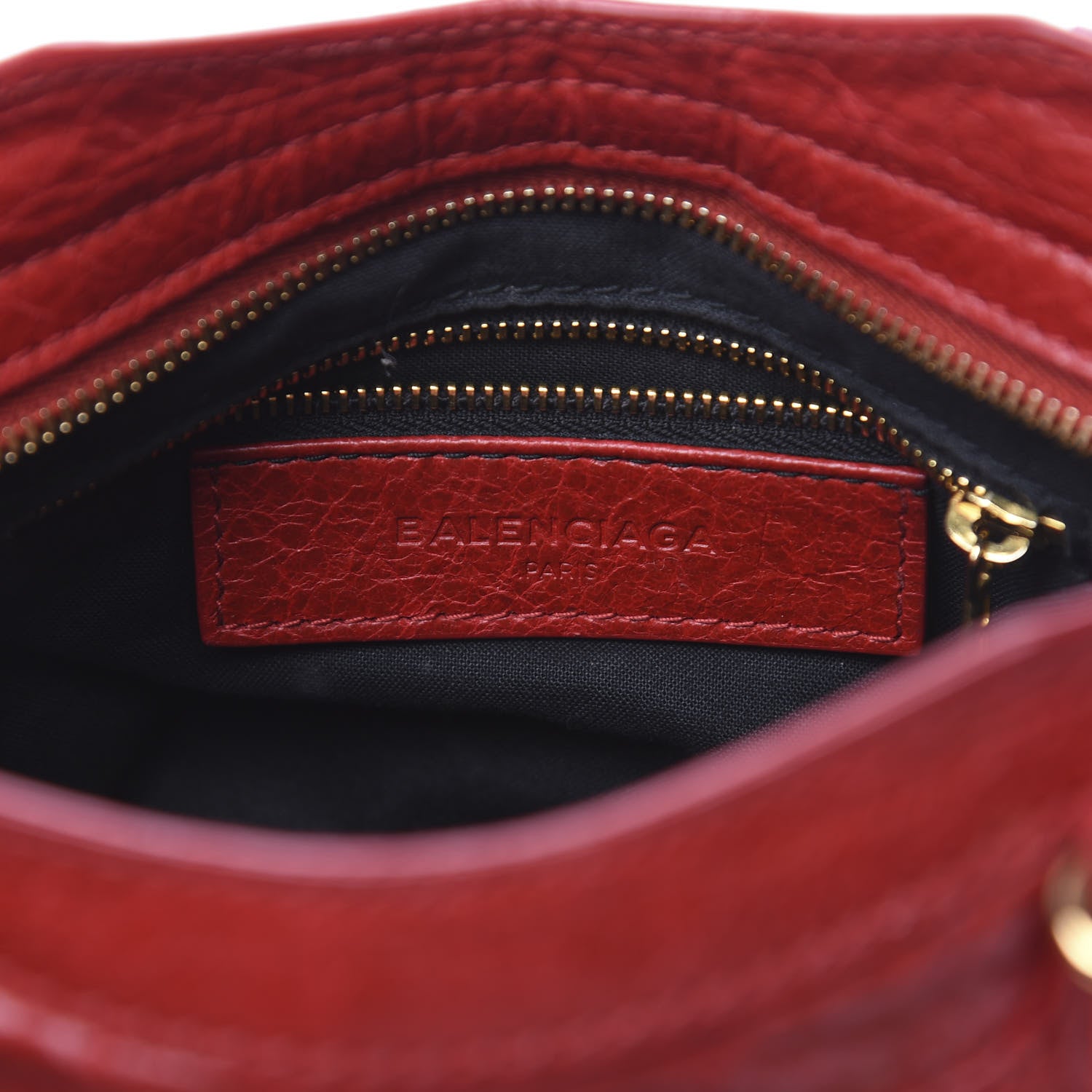 Balenciaga Agneau Giant 12 Gold Hardware Mini City Rouge Lipstick 7 of 11