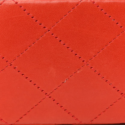 Chanel Lambskin Quilted Medium Double Flap Red 14 of 14