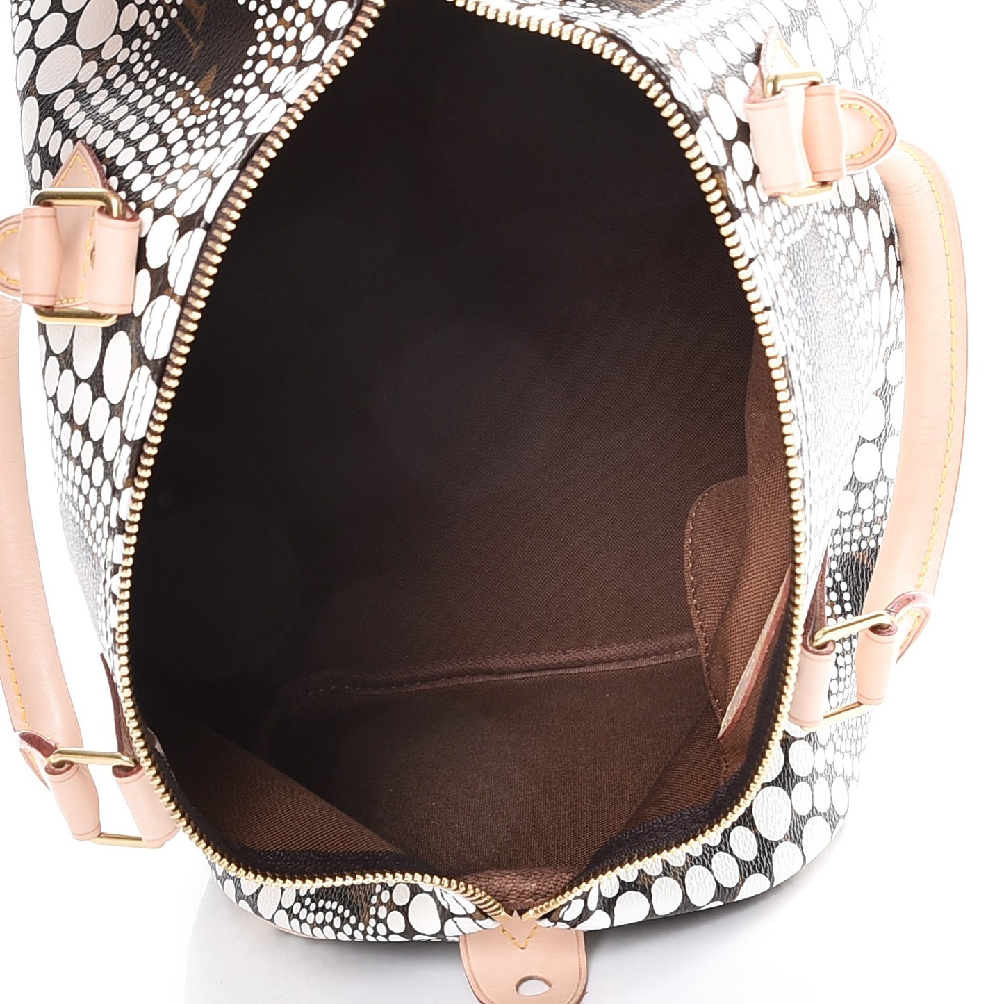 Monogram Kusama Town Speedy 30 White