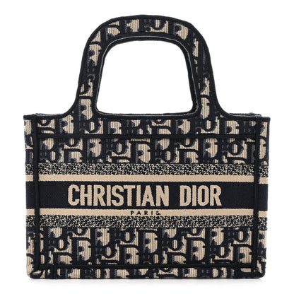 Christian Dior Oblique Mini Book Tote Blue Multicolor 1 of 11