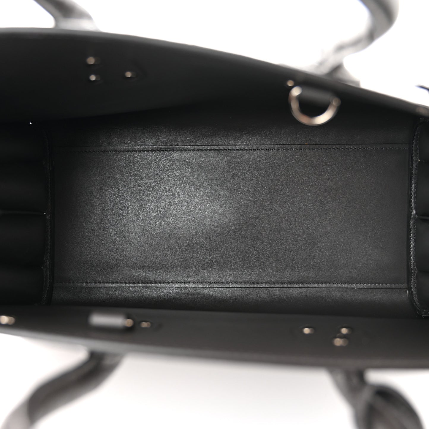 Calfskin Crocodile Embossed Small Sac De Jour Coal
