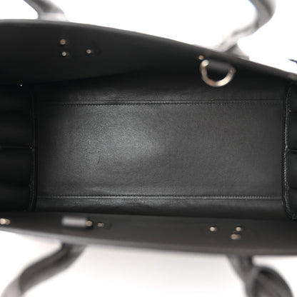 Saint Laurent Calfskin Crocodile Embossed Small Sac De Jour Coal 5 of 9