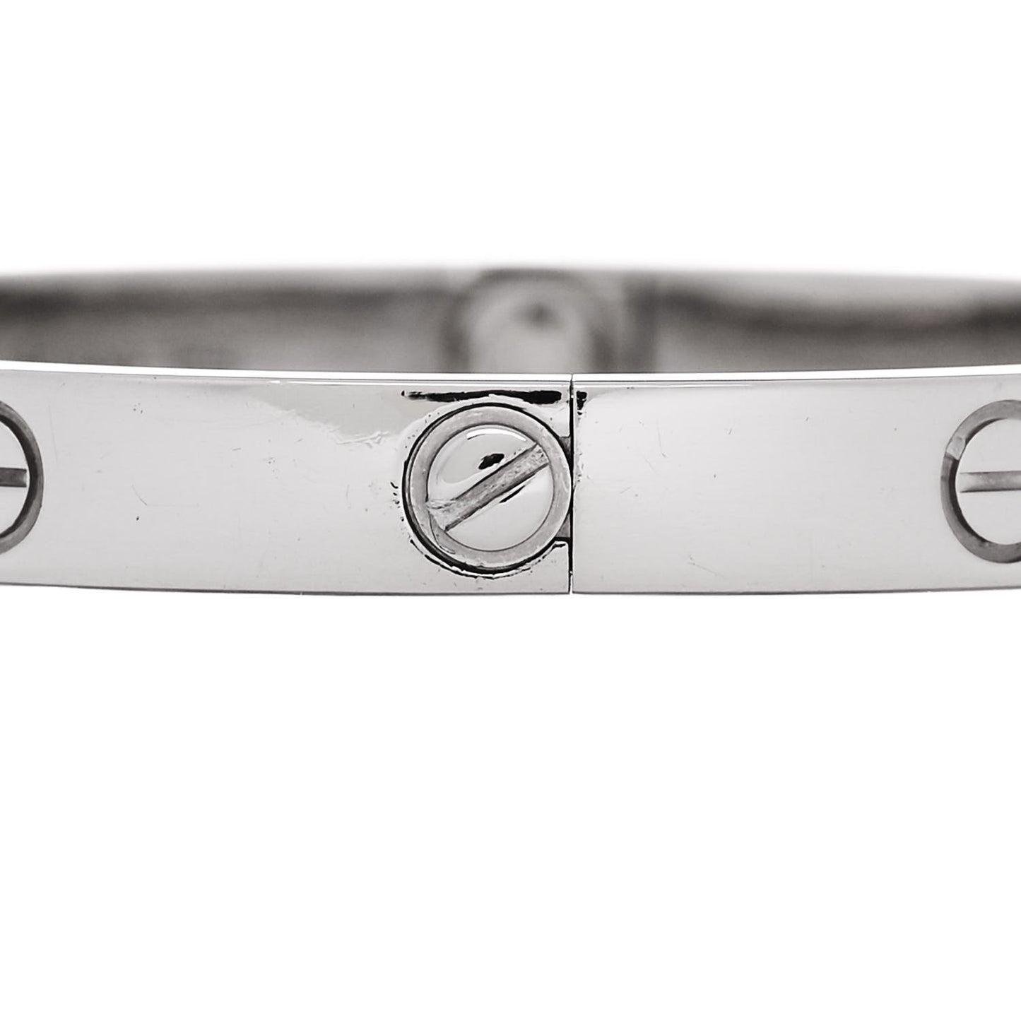 18K White Gold LOVE Bracelet 17