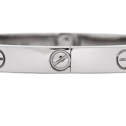 Cartier 18K White Gold LOVE Bracelet 17 4 of 7