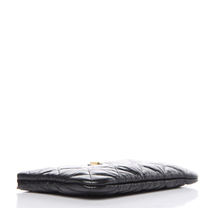 Chanel Aged Calfskin Quilted Small Reissue Cosmetic Case Black 4 of 8