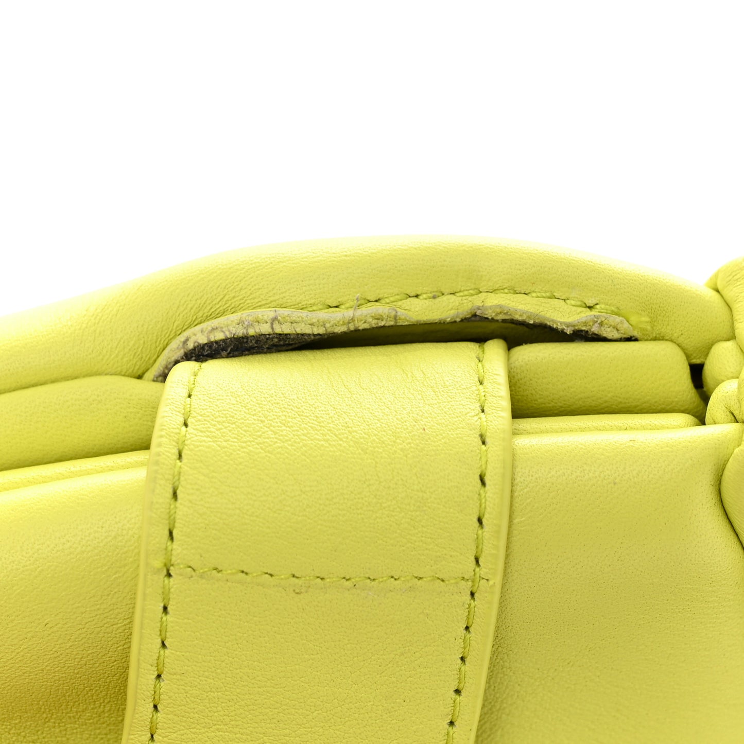 Calfskin Medium The Point Triangle Bag Seagrass