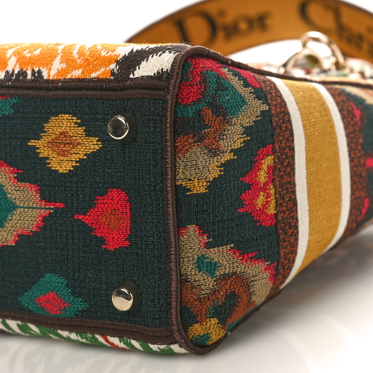 Canvas Embroidered Paisley Medium Lady D-Lite Multicolor