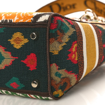 Christian Dior Canvas Embroidered Paisley Medium Lady D-Lite Multicolor 8 of 8