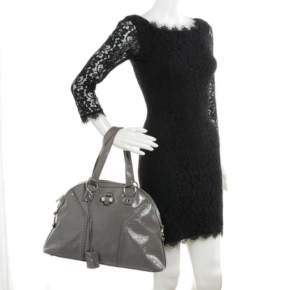 Saint Laurent Patent Large Muse Gray 2 of 10
