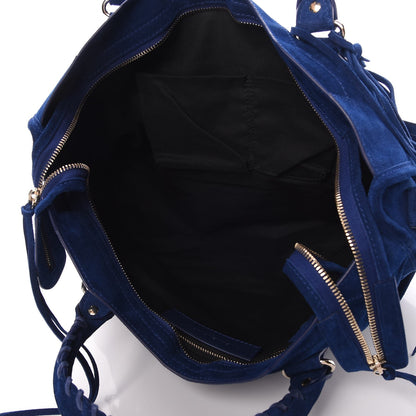 Balenciaga Baby Daim Suede Classic Gold Hardware City Bleu Pacifique 6 of 11