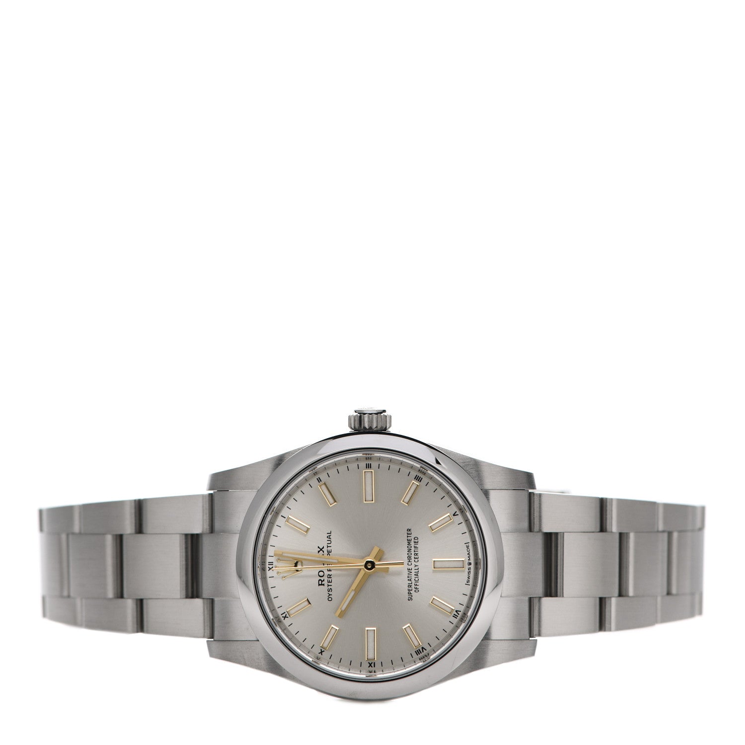 Rolex Stainless Steel 34mm Oyster Perpetual Watch Silver 124200 2 of 5