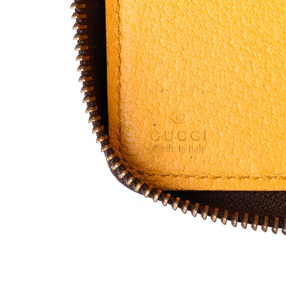 Gucci GG Supreme Monogram Neo Vintage Zip Around Wallet Beige Crop New Acero 6 of 8