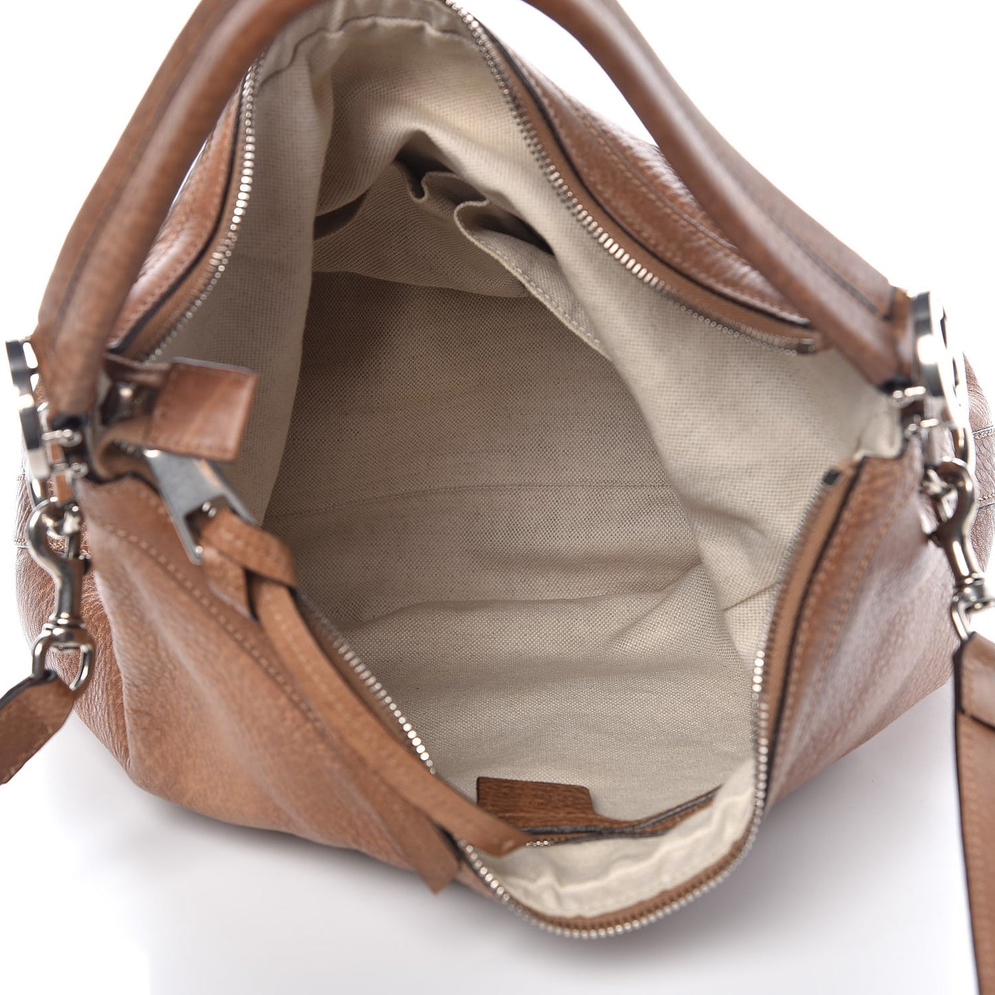 Grained Calfskin Small Miss GG Hobo Light Cuir