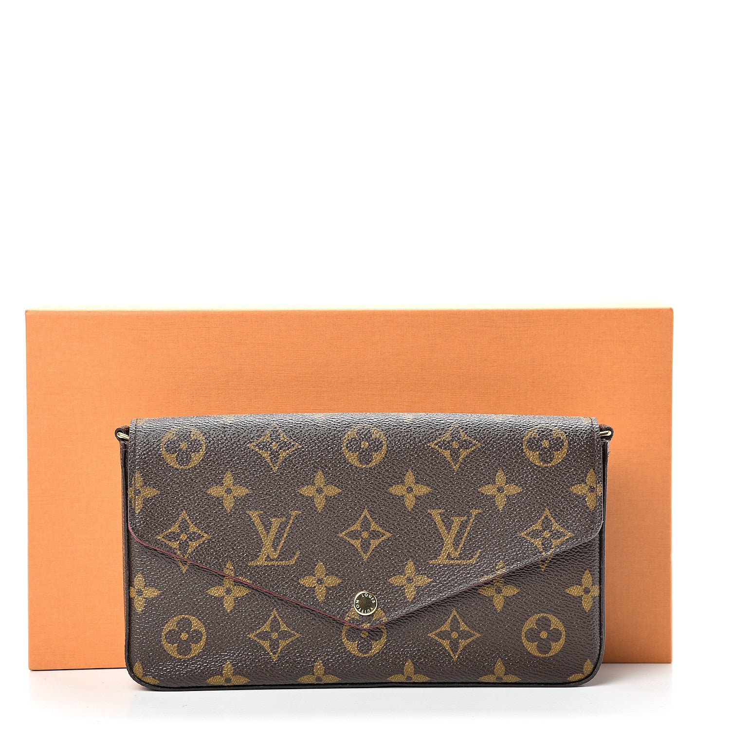 Louis Vuitton Monogram Pochette Felicie Chain Wallet Fuchsia 11 of 11