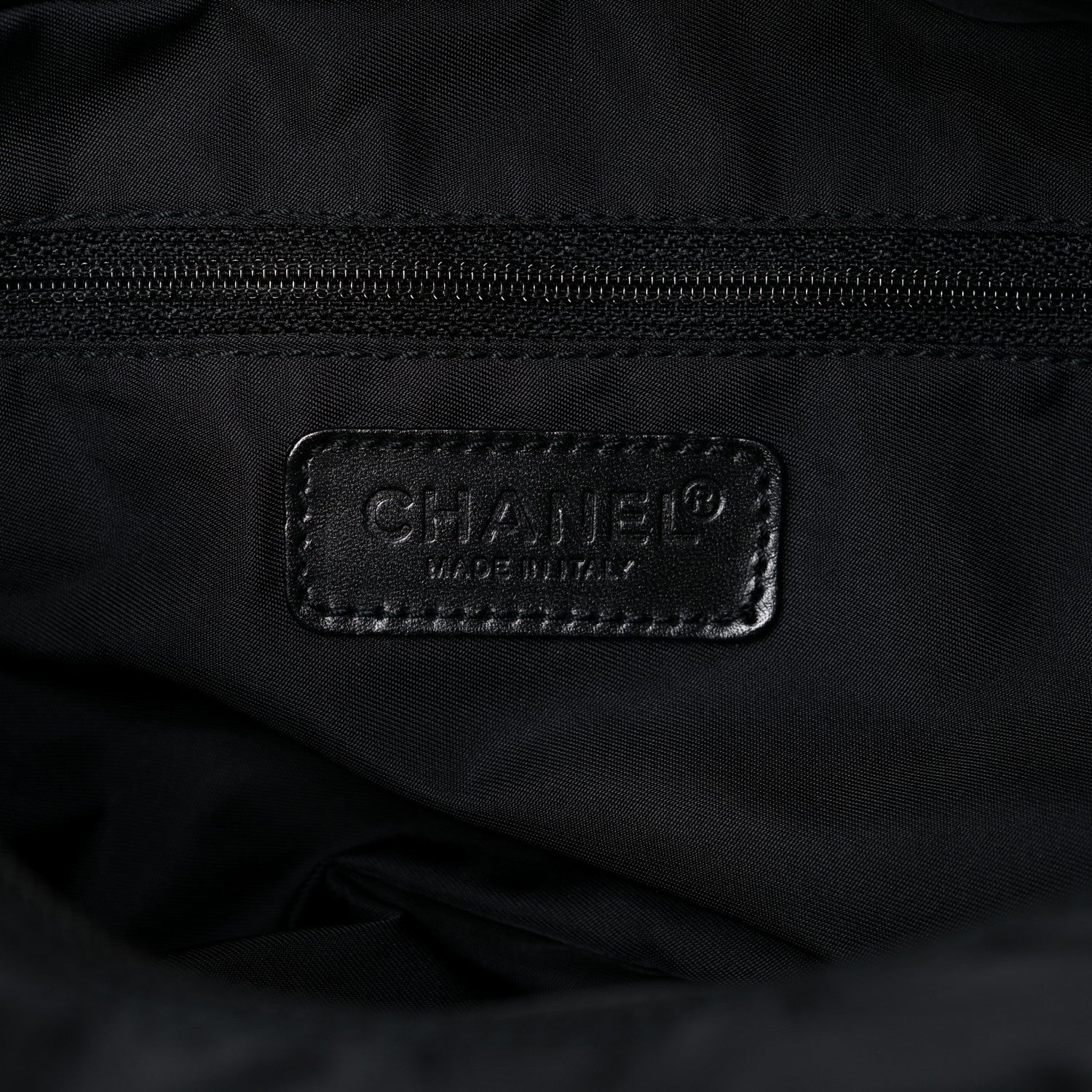 Chanel Nylon Travel Bowler Black 6 of 12