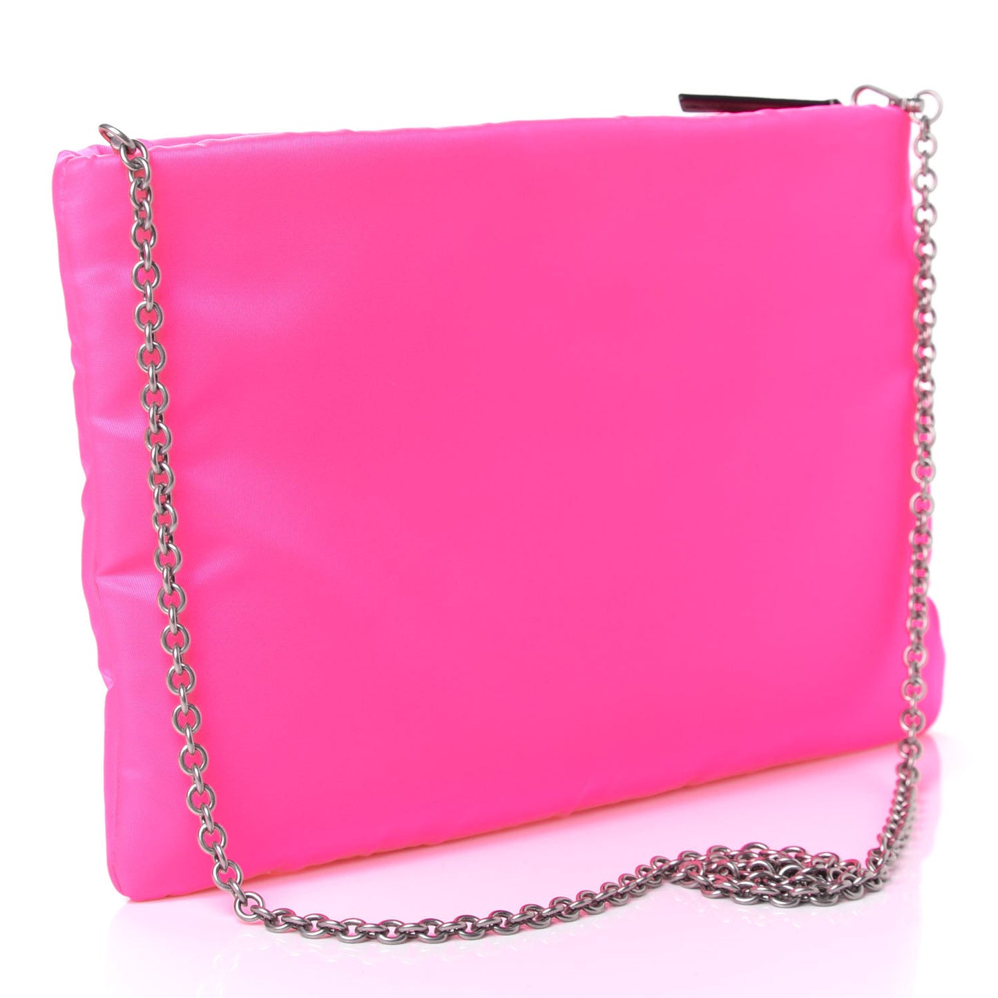 Tessuto Nylon Crossbody Fluorescent Pink