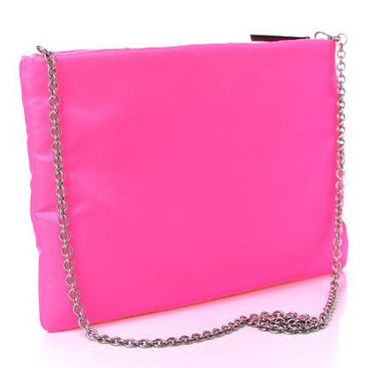 Prada Tessuto Nylon Crossbody Fluorescent Pink 2 of 4