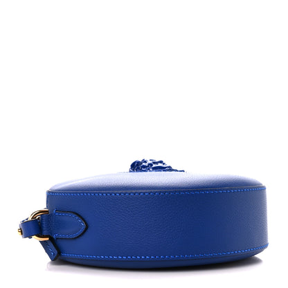 Versace Calfskin La Medusa Round Camera Bag Blue 4 of 13