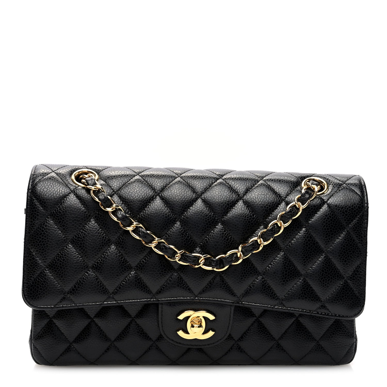 Chanel Caviar Quilted Medium Double Flap Black 1 of 11